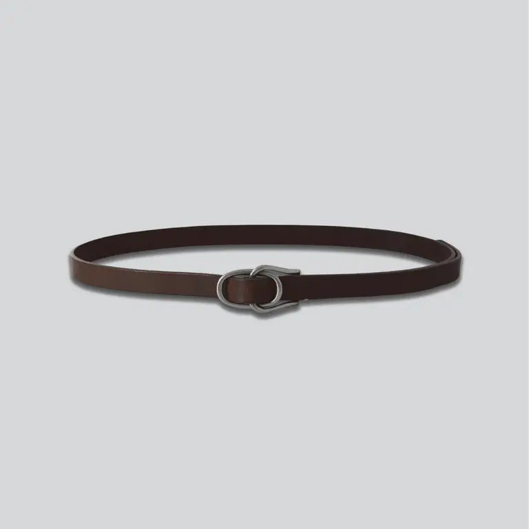 YOKE 25AW Double Buckle Leather Belt